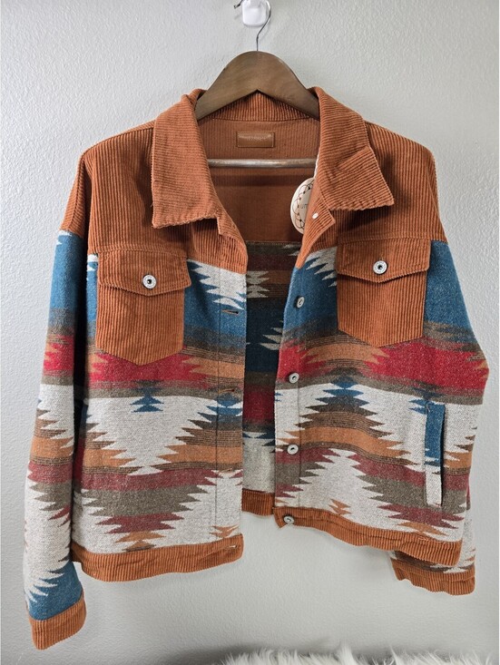 Umgee Jackets & Blazers - Womens UMGEE USA Inc. Button Up Cordroy Button Up Jacket South West Design XL